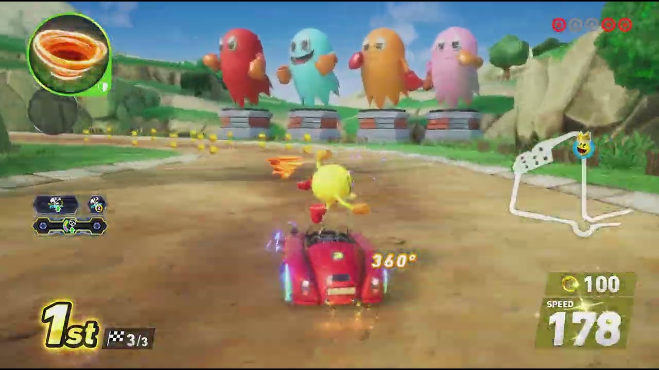 Sonic Racing  CrossWorlds (Pac-Man) Pac Village & Maze
