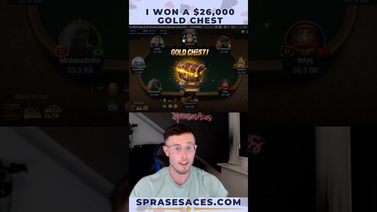Я ВЫИГРАЛ ЗОЛОТОЙ СУНДУК! #покер #ggpoker #onlinepoker