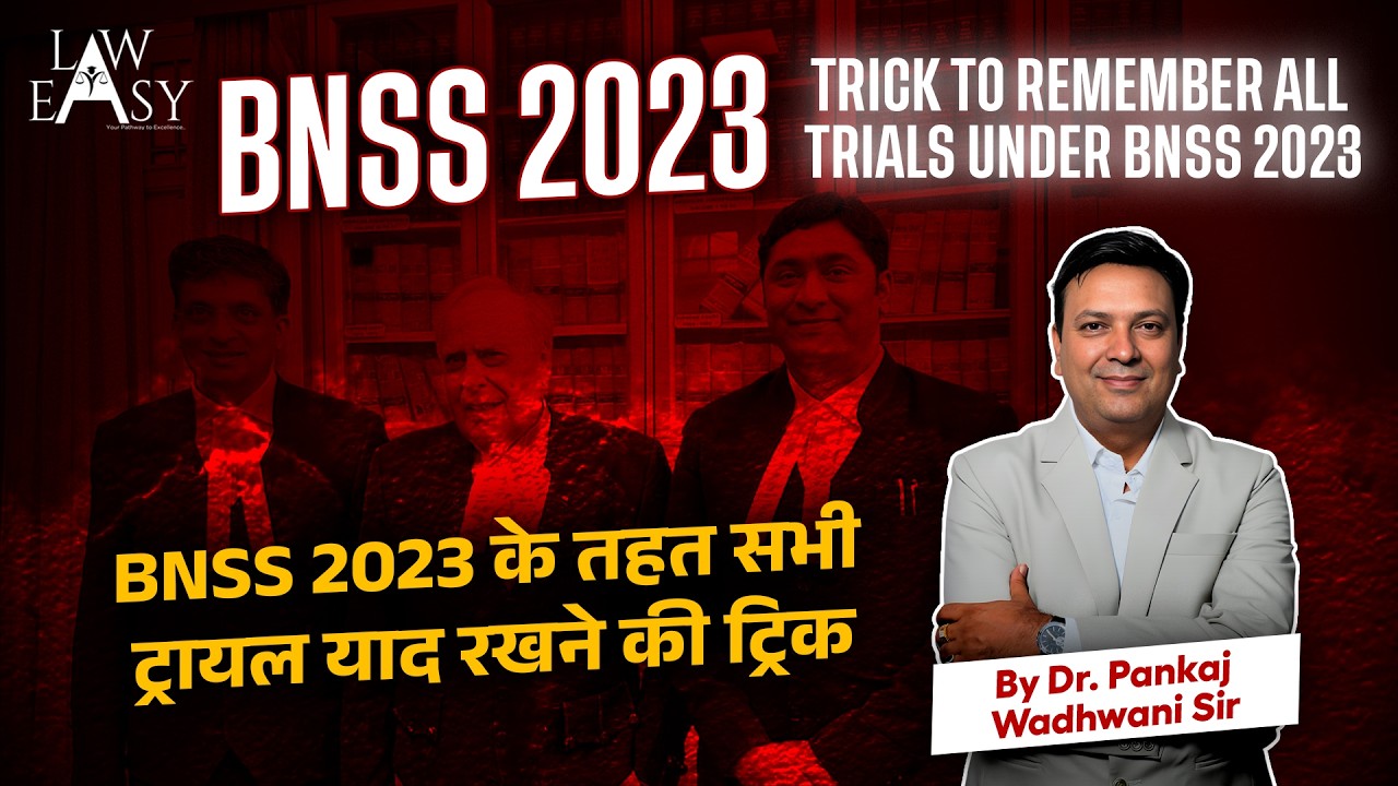 Trick to remember all Trials under BNSS 2023