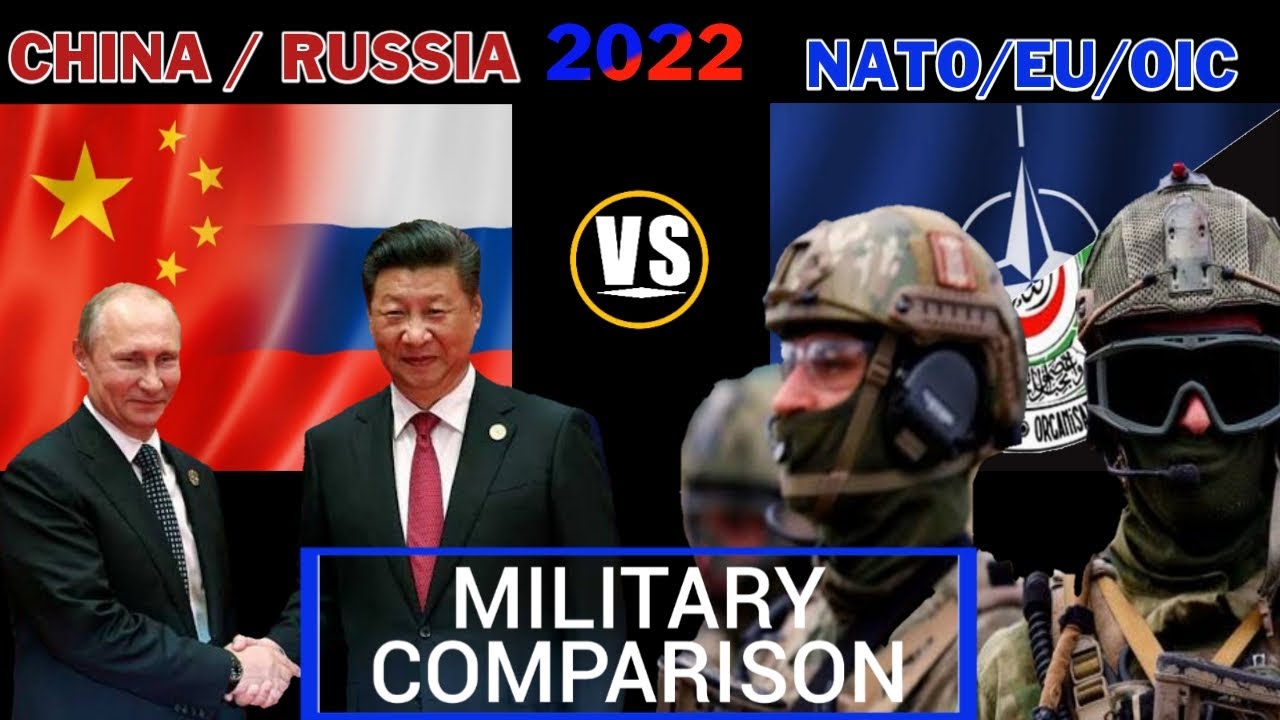 CHINA AND RUSSIA VERSUS  NATO AND EU AND OIC Military power comparison 2022