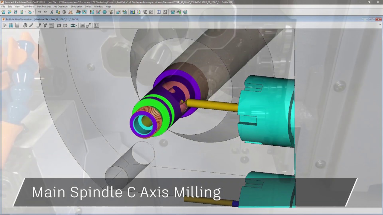 Simplifying the complex- PartMaker for Swiss Machining Star SR20II