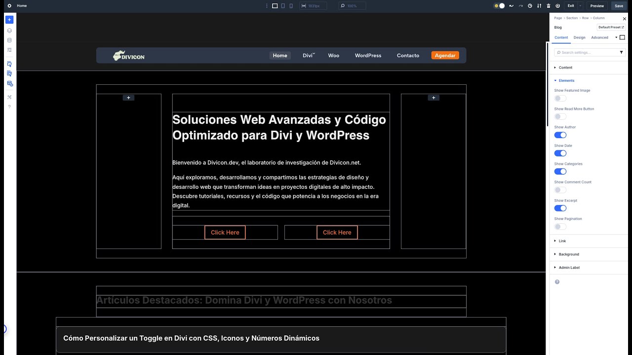 Personalizaciones en Divi: Un Vistazo a Nuestro Laboratorio Web de divicon.dev