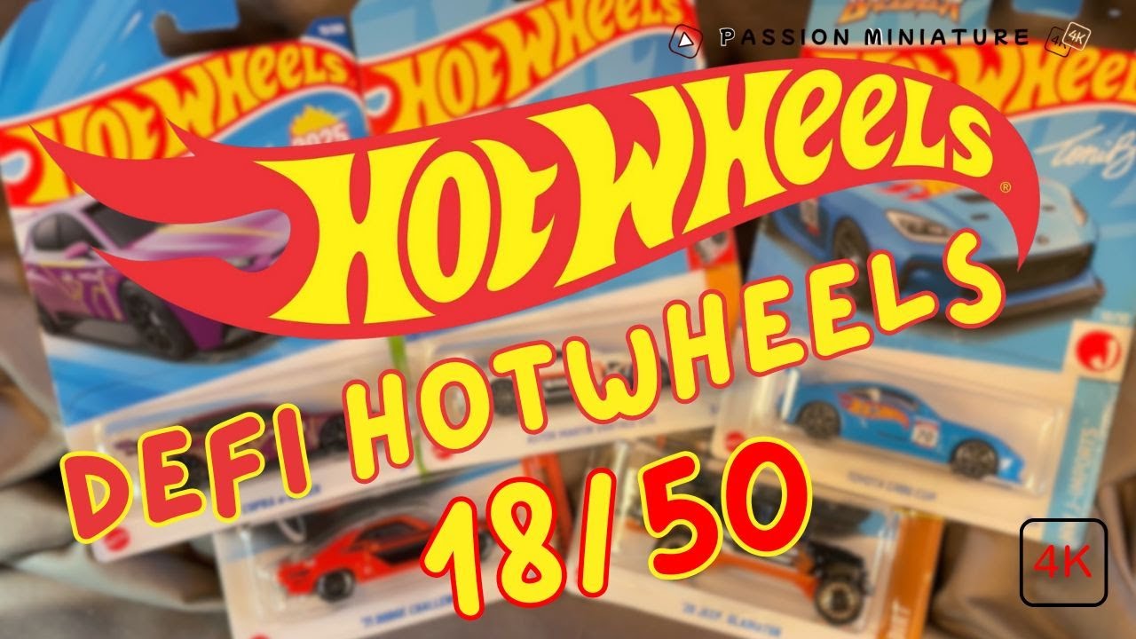 Défi Hotwheels semaine (18)  je vous présente mes 5 dernières trouvailles.