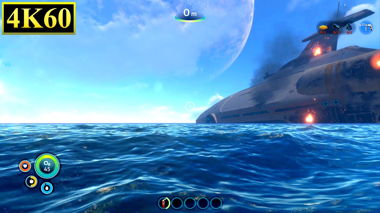 [4K60FPS] Subnautica Ocean Gameplay 1 - RTX 4090 Max Graphics
