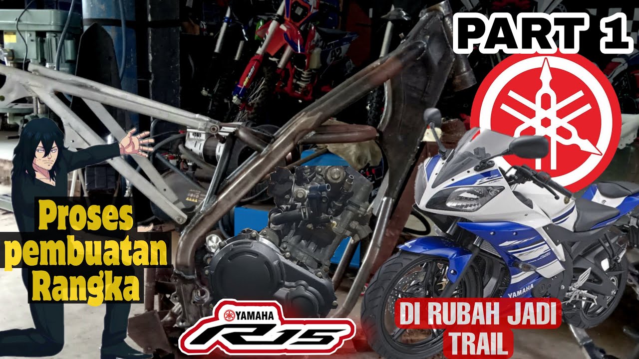 Proses pembuatan frame grasstrack yamaha R15 saudara WR. Part 1