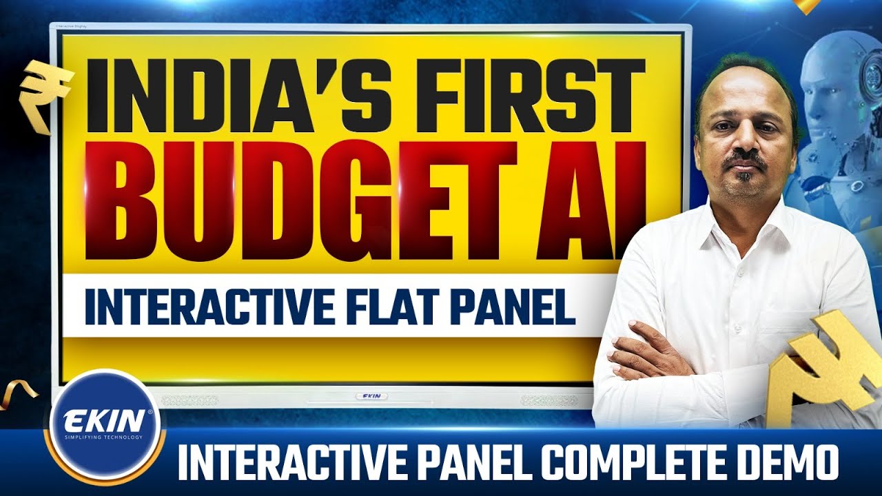 Best AI Based Digital Board in India  | Ekin Interactive Flat Panel Complete Demo | AI Smart Board🤯