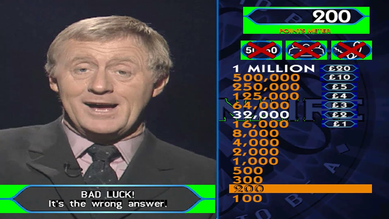 JPM Millionaire Quiz Game Original 1999
