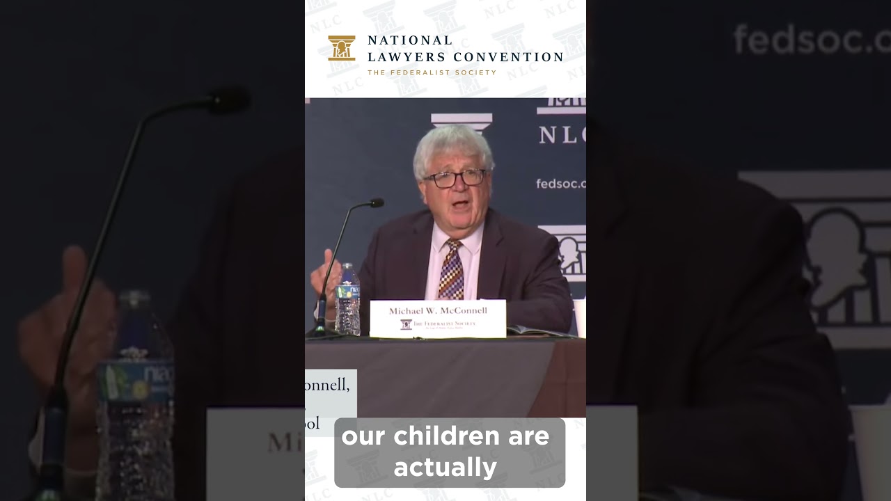 Prof. Michael W. McConnell at NLC 2024