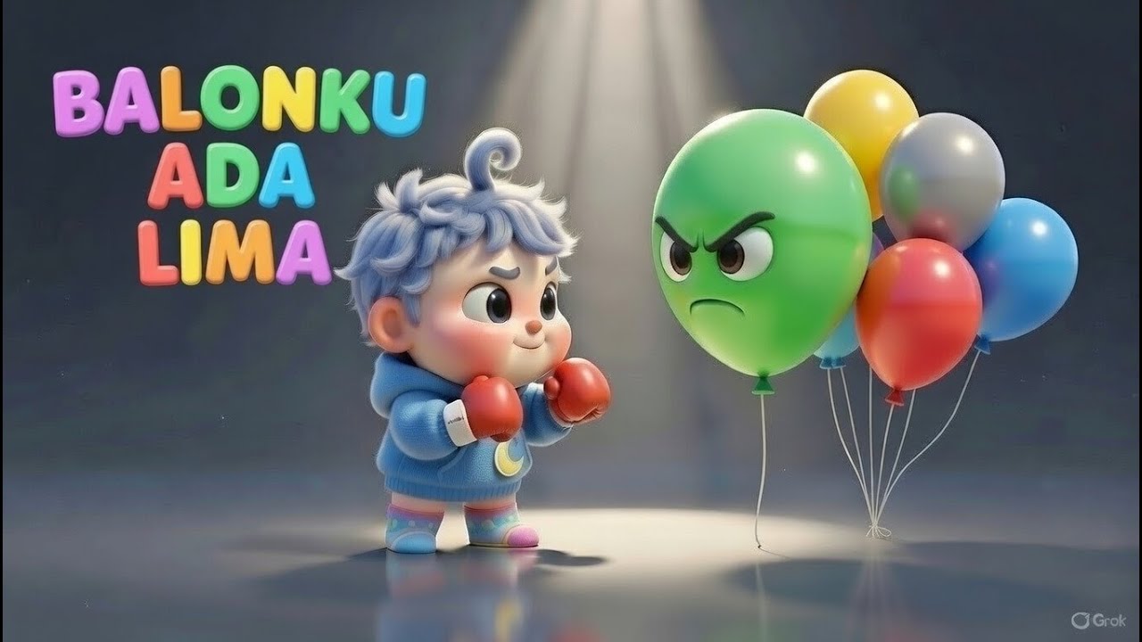 BALON KU ADA LIMA 🎈 🎵 | Lagu Anak Indonesia Populer Animasi 3D | De Ahlan Chanel