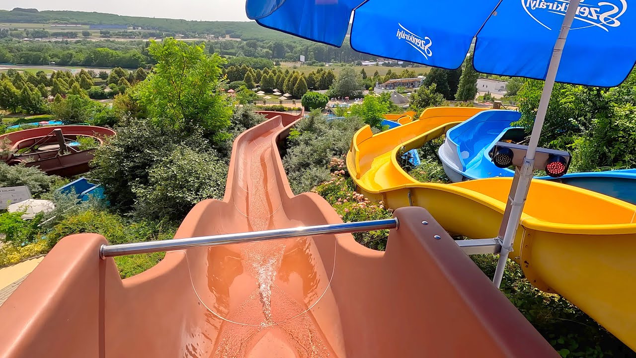 Hosszú Kaland Water Slide at Aquaréna Mogyoród 🇭🇺