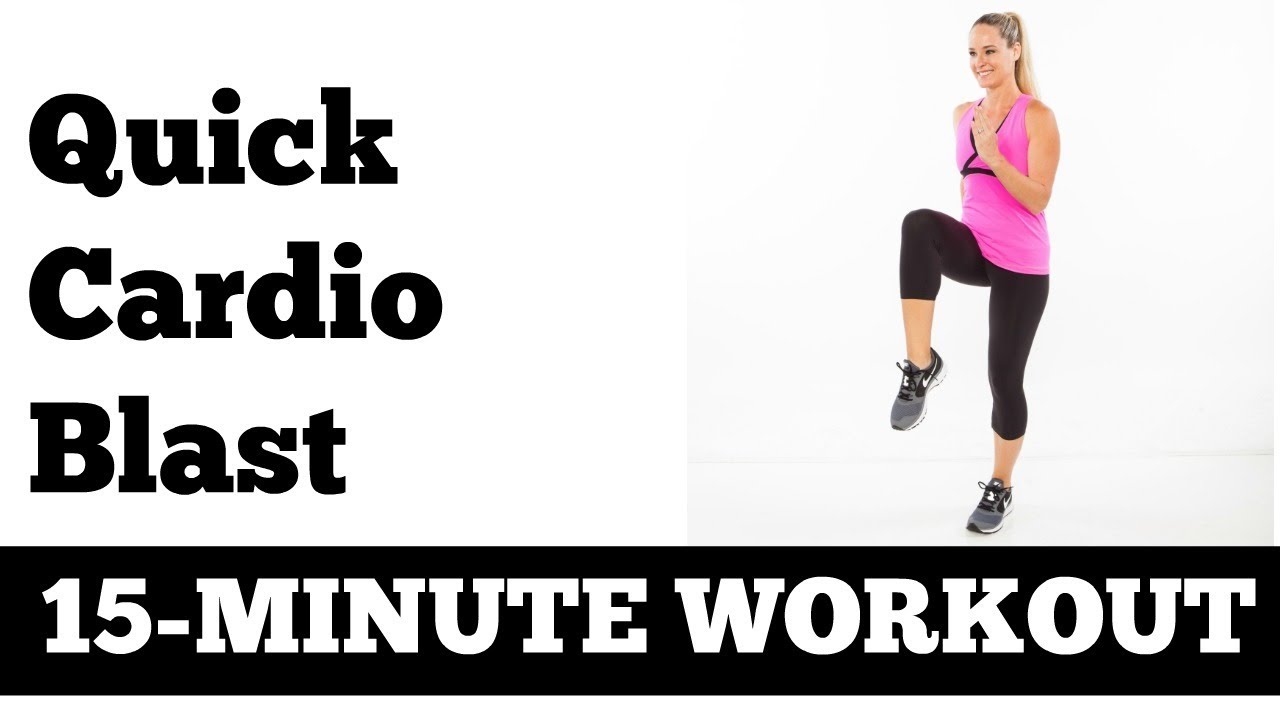 15-Minute Quick At Home Fat Burning Cardio Blast - No Equipment Needed