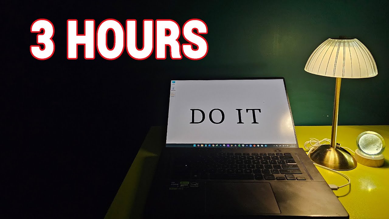 3 HOUR Work With Me | Deep Focus Session | Rain Ambience, Pomodoro 50-10 🐈