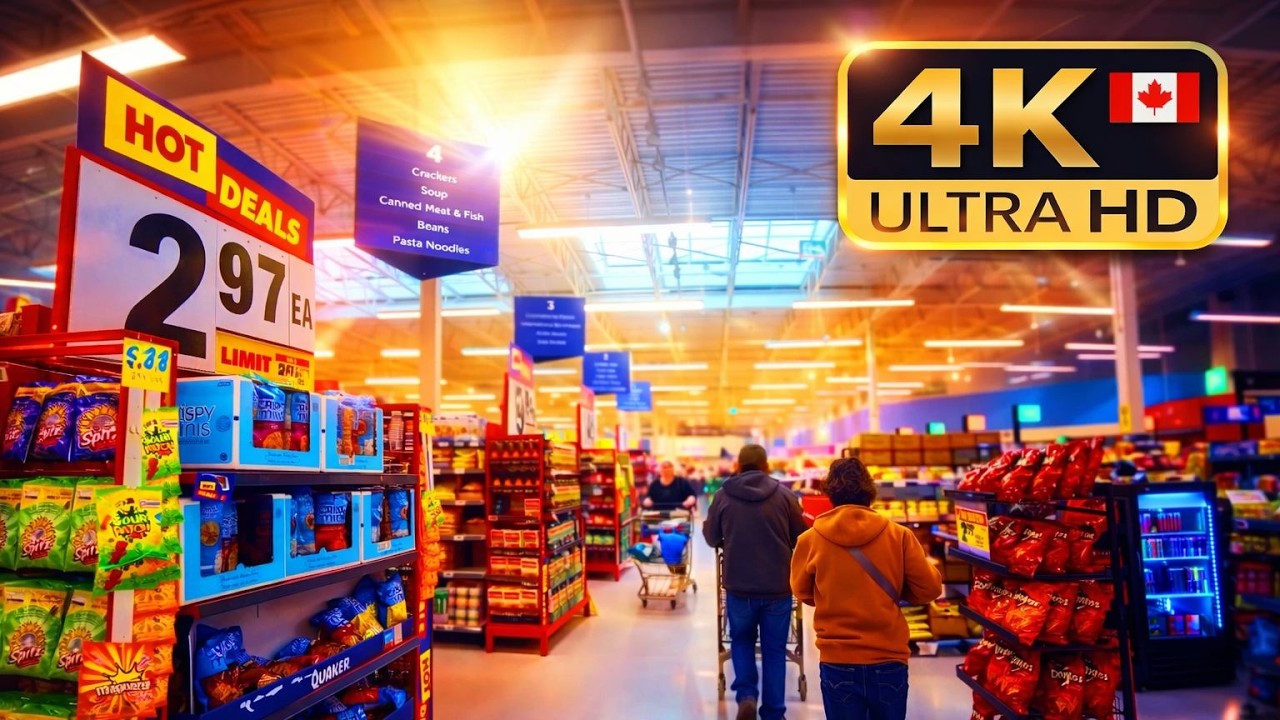 Grocery Shopping in Canada 🇨🇦 | Prices, Products & Real Supermarket Experience (4K)