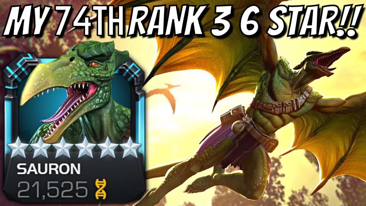 6 Star Rank 3 SAURON Gameplay - 12+ ENDGAME BOSSES!! ULTIMATE SHOWCASE!!!
