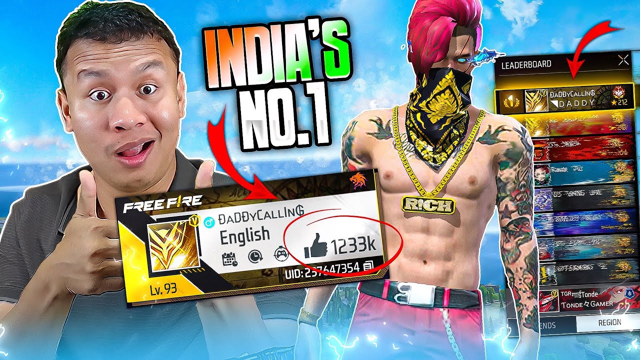 INDIA'S Top 1 Liked Player Vs Tonde Gamer 😱 Free Fire Max