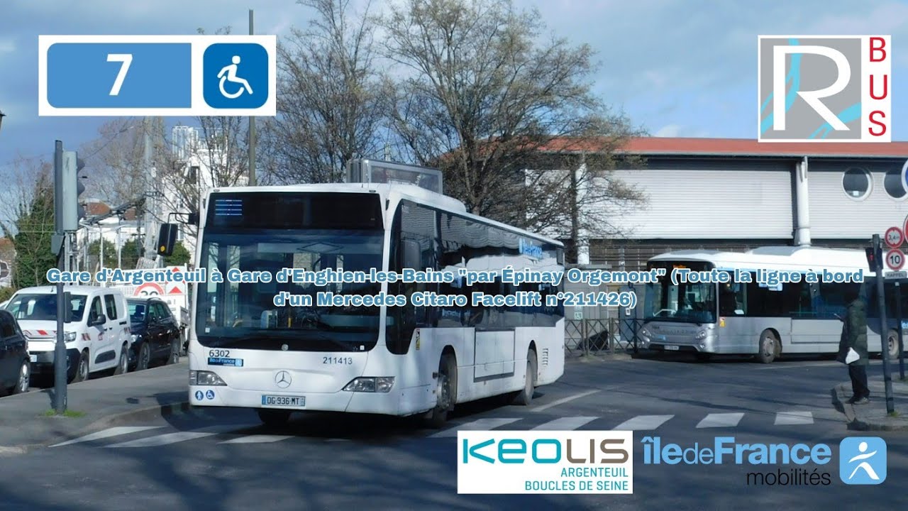 [Ligne 7 KEOLIS Argenteuil BdS] Citaro FL n°211426 - Gare d'Argenteuil à Gare d'Enghien-les-Bains