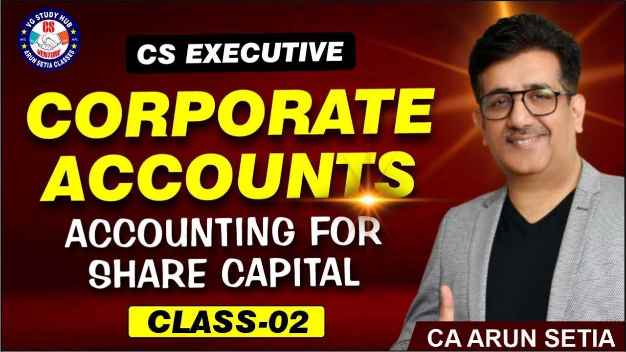 🔴GRAND REVISION I ACCOUNTING FOR SHARE CAPITAL I CLASS -02I 🔴| June 2024 | MARKS 25