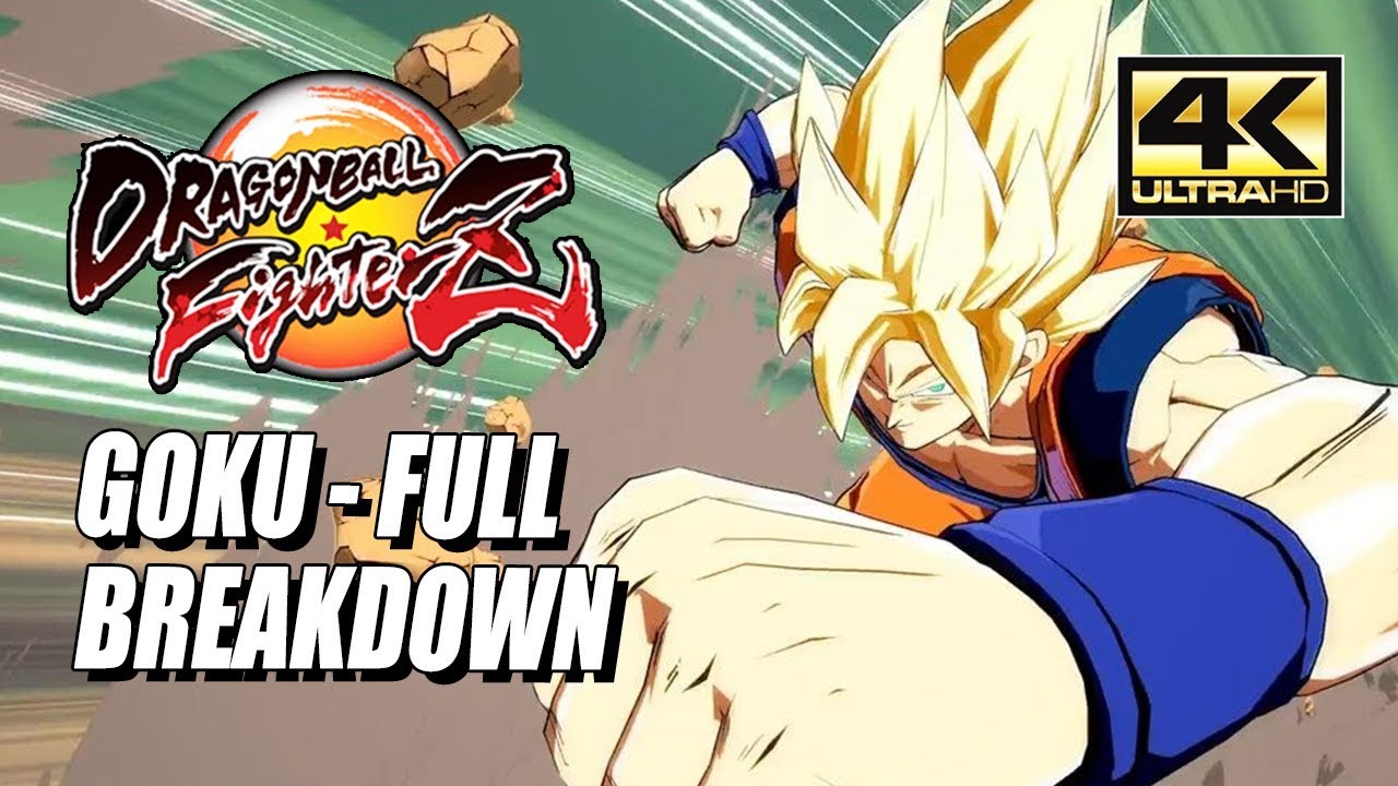 GOKU - Combos, Specials & Breakdown: DragonBall FighterZ (4K HD)