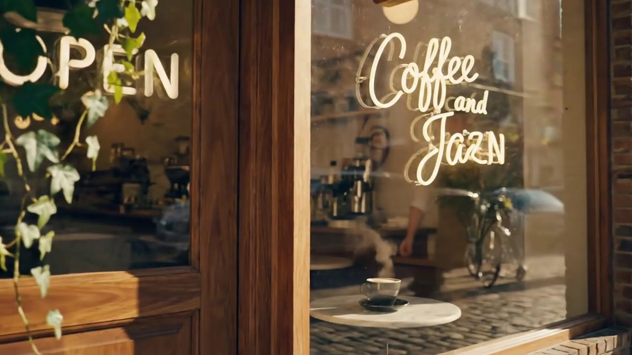 Relaxing Snowy Night Jazz 🌙 Cozy Coffee Shop Piano Music for Sleep & Focus