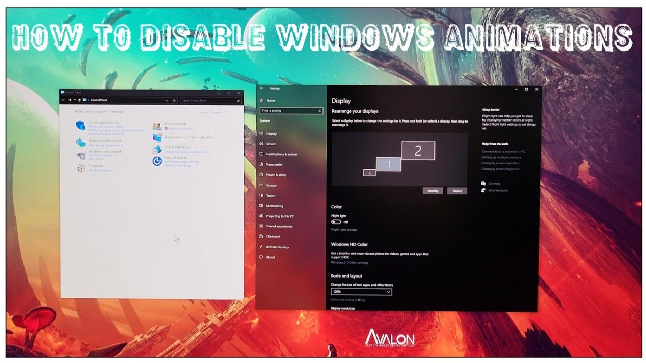 How To Disable Windows Animations