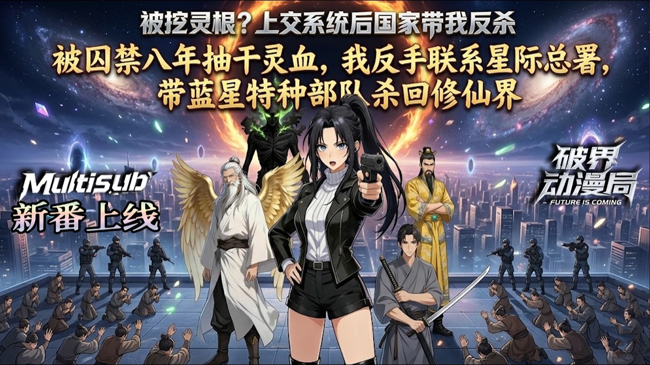 Multi sub（完结新番）💥💥💥被囚禁八年抽干灵血，我反手联系星际总署，带蓝星特种部队杀回修仙界《被挖灵根？上交系统后国家带我反杀》#次元动漫  #破界 #動漫