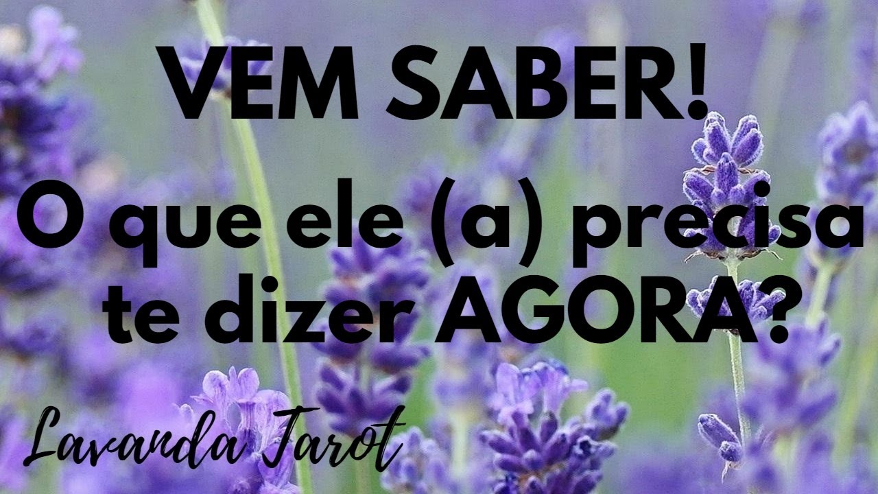 #tarot 💜🪻 VEM SABER! O que ele (a) precisa te dizer AGORA?💜🪻