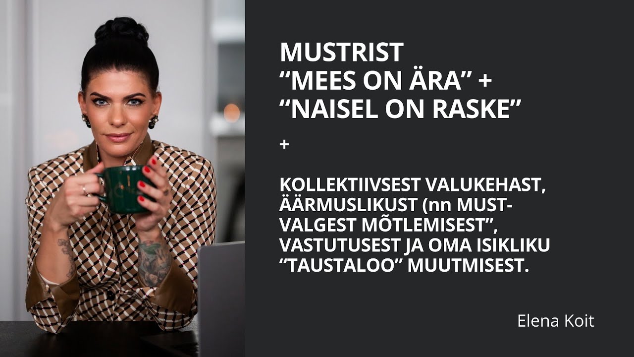 Meestele: vastutusest, must-valgest mõtlemisest, lugudest ja mustrist 
