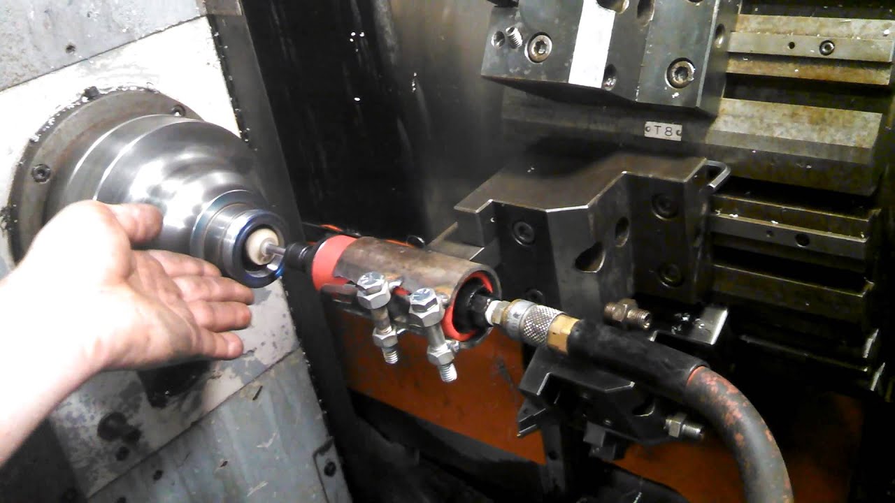 Grinding 5C Spindle on CNC Lathe