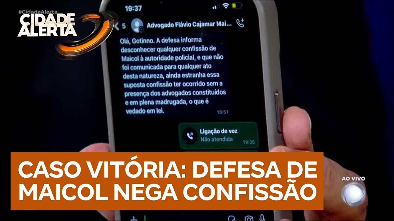 Defesa de Maicol diz desconhecer confissão de Maicol às autoridades policiais