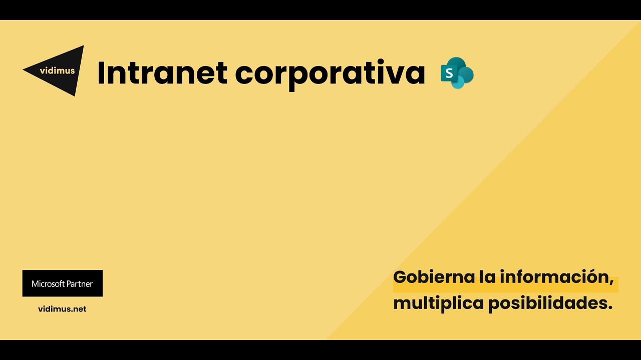 Modelo de Intranet Corporativa y Escritorio Digital con Microsoft 365 | Vidimus