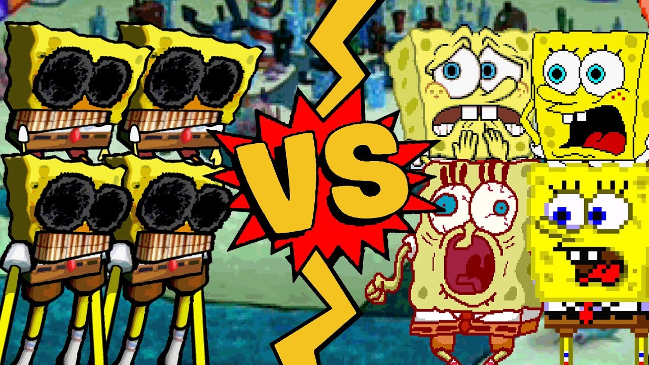 M.U.G.E.N Battles | Spong/Spong/Spong/Spong vs SpongeBob/SpongeBob/SpongeBob/SpongeBob