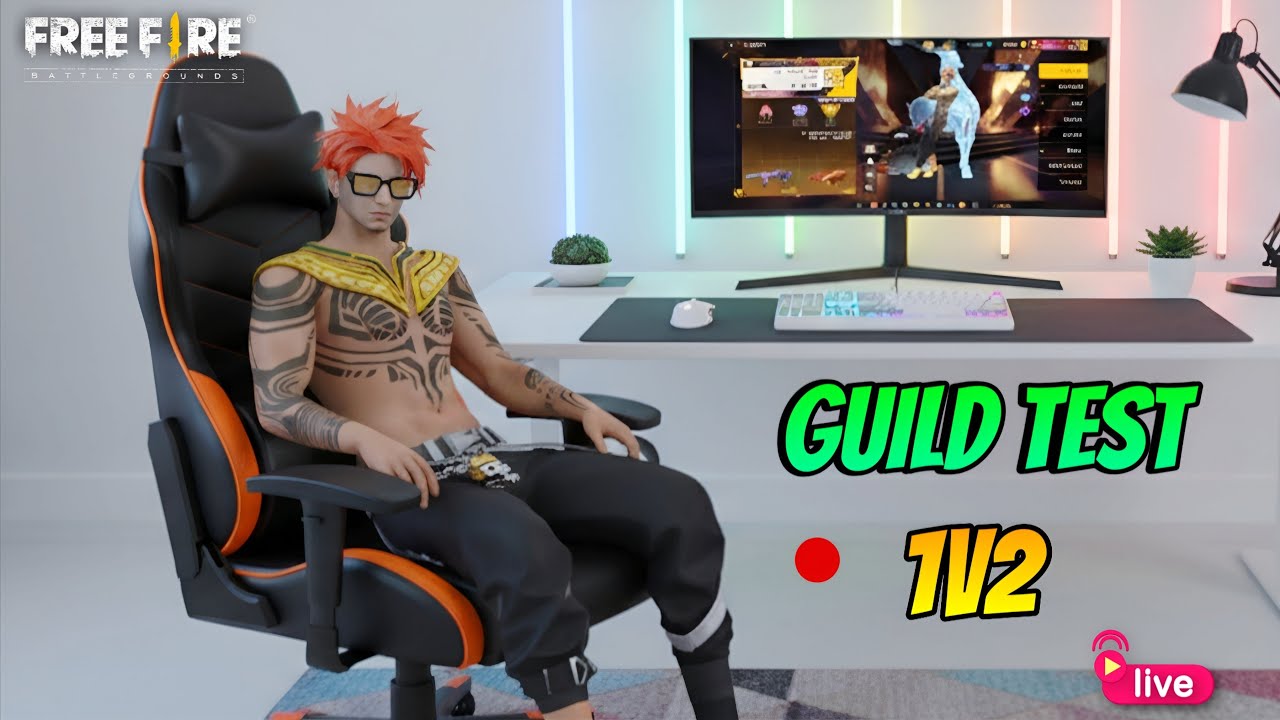 Free Fire Live stream 🔴 on guild test 1v2 🔥🧿