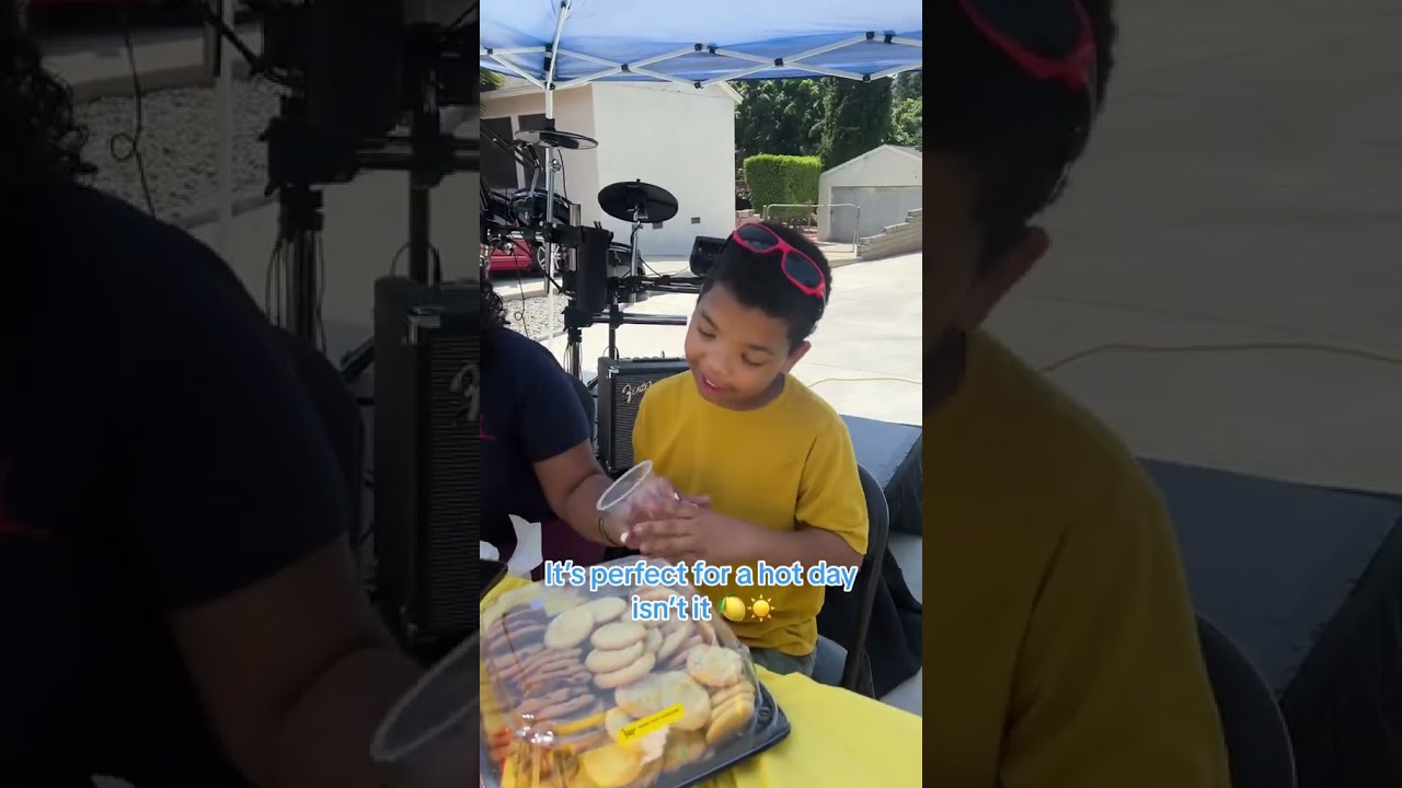 Blind boy with lemonade stand gets big SURPRISE 🥺💛🍋