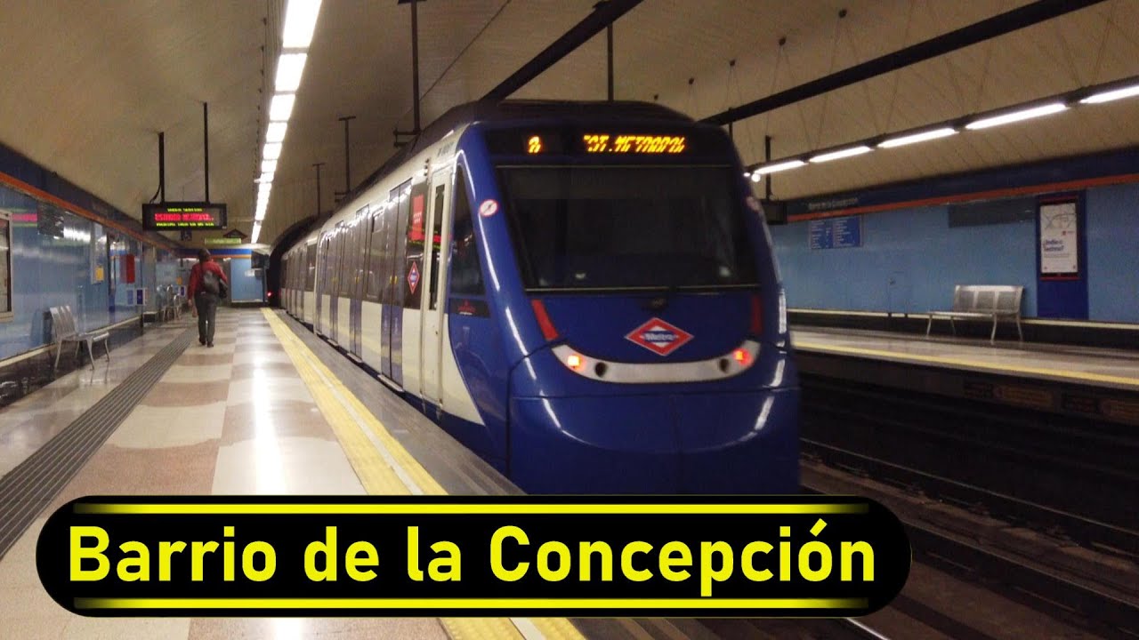 Metro Station Barrio de la Concepci&oacute;n - Madrid 🇪🇸 - Walkthrough 🚶