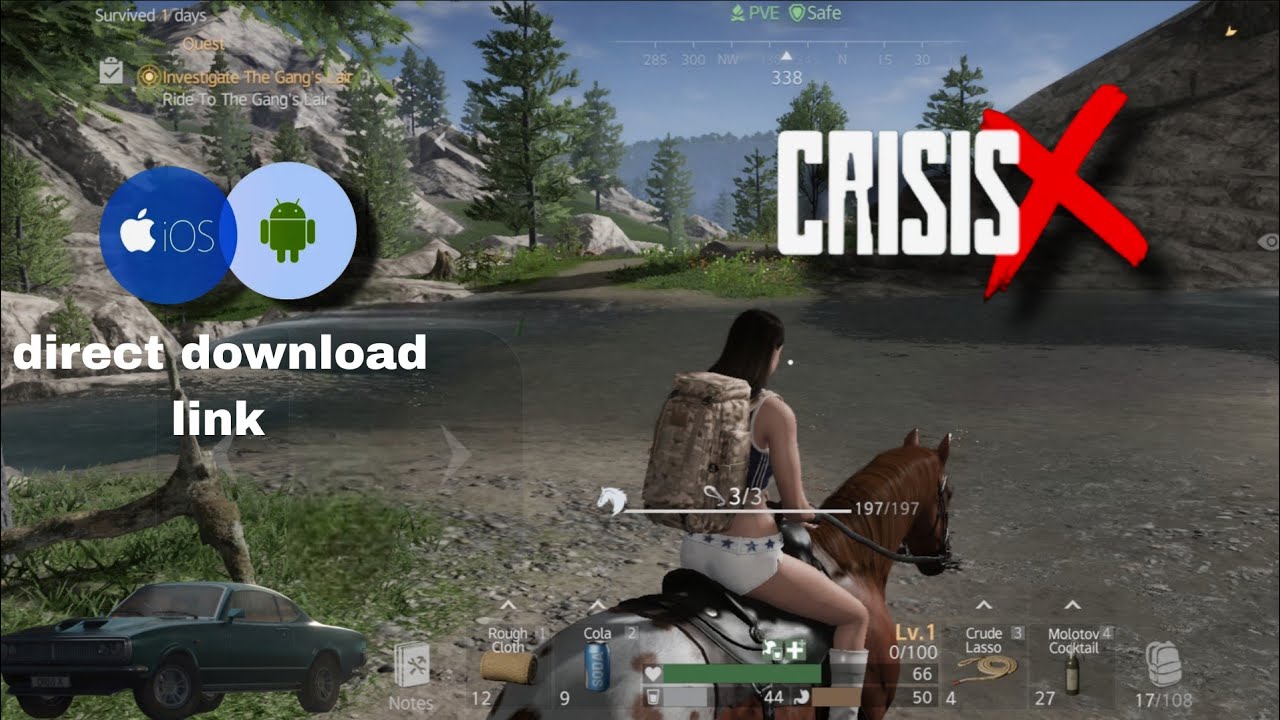 CRISISX MOBILE GAMEPLAY DOWNLOAD (ANDROID & IOS) DIRECT LINE 