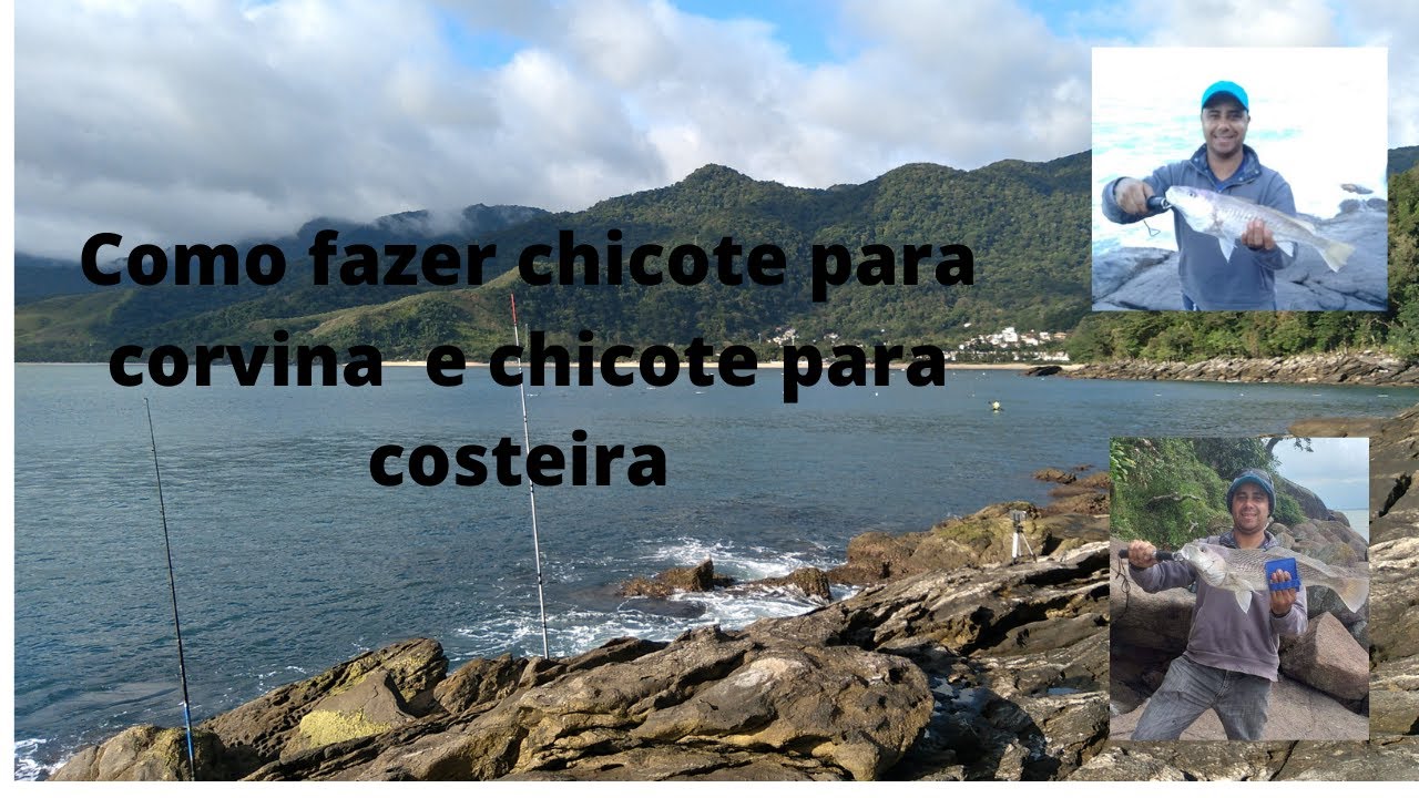 Como fazer chicote para Corvina rápido e fácil e como fazer chicote para costeira.