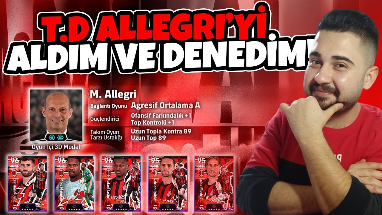 MENAJER ALLEGRI PAKETİNİ ALDIM ve DENEDİM! ALINIR MI? 🤔 +10 GOL ve 2 KIRMIZI KARTLI EFSANE MAÇ! 🔥