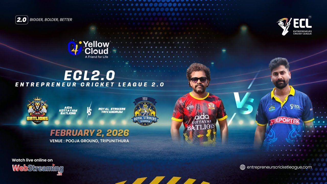 AIDA KOTTAYAM BATLIONS vs ROYAL STRIKERS TRIVANDRUM ECl 2.0 MATCH 7