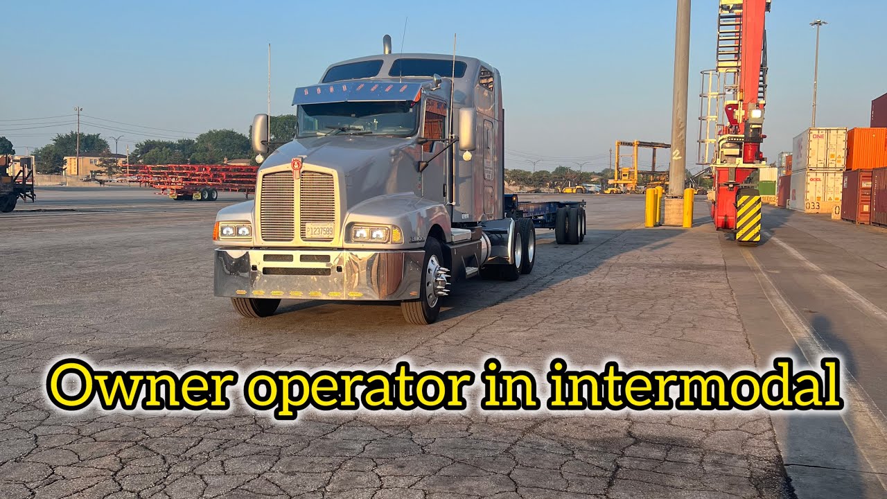 POV a day in the life of an intermodal trucker- moving containers through Chicago