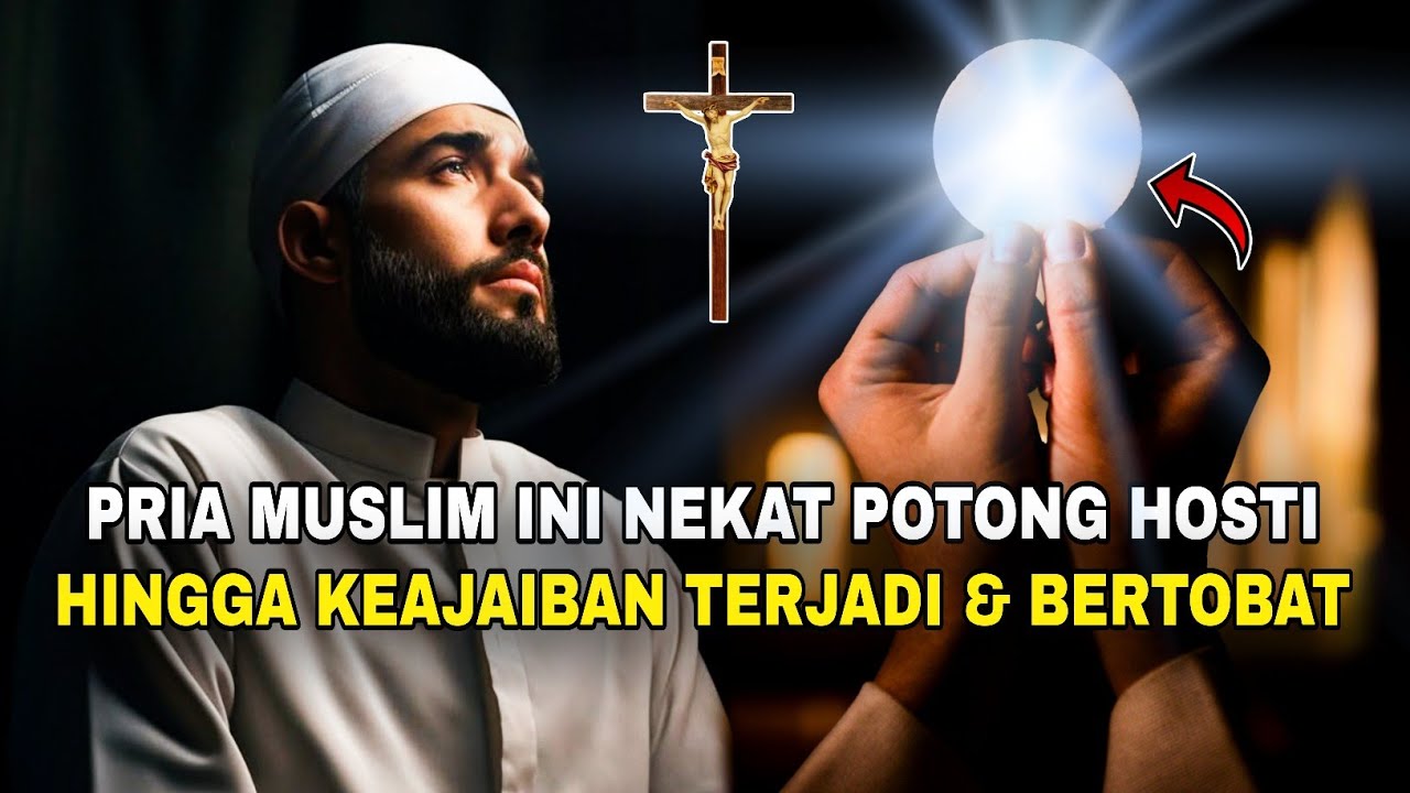 Umat GEMPAR, seorang Muslim nekat P0TONG HOSTI Misa pakai P1SAU‼️Ini yang terjadi... 