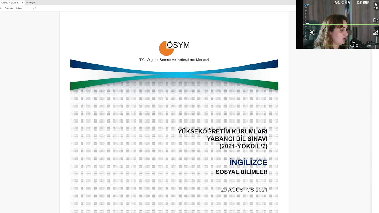 YÖKDİL/2/İNGİLİZCE/SOSBİL