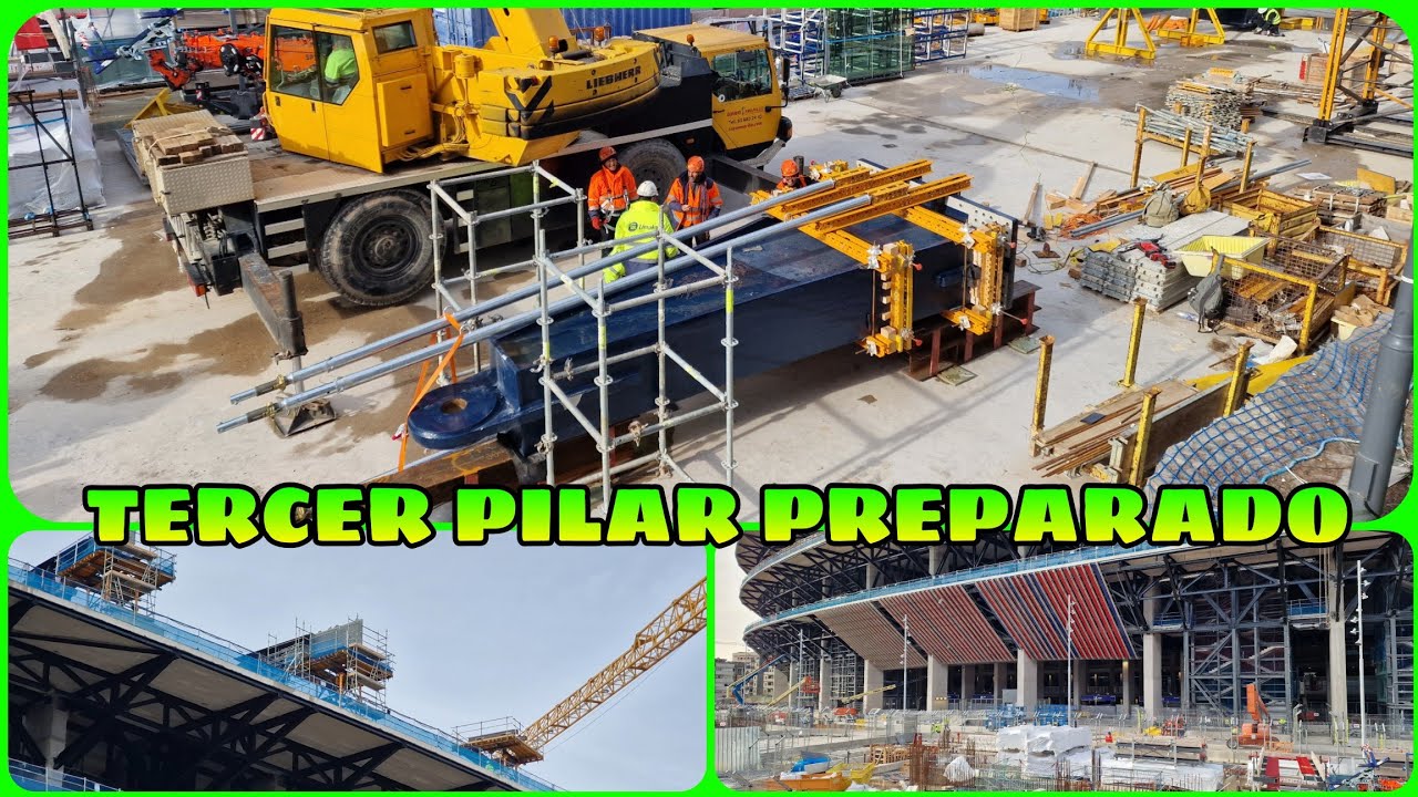🔴OBRAS CAMP NOU (26 de Enero)⚠️Se viene el tercer pilar