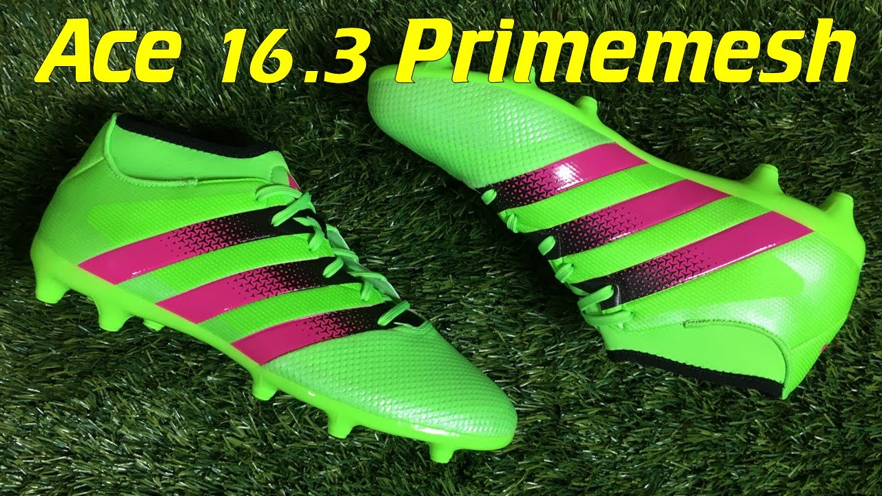 Adidas ACE 16.3 PrimeMesh Solar Green/Shock Pink/Black - Review + On Feet