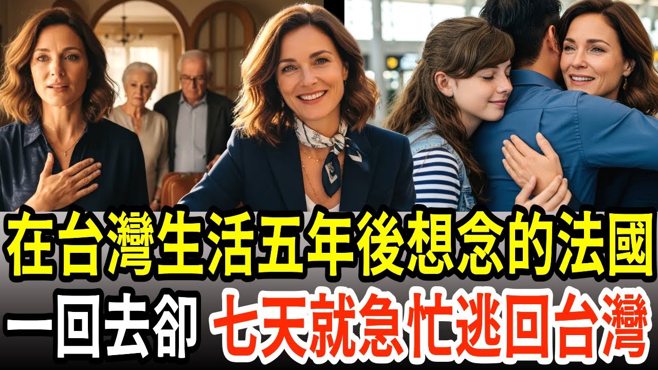 與台灣男子再婚的法國單親媽媽!原本想在故鄉待一個月的女人,為何七天就急忙回台的震撼理由