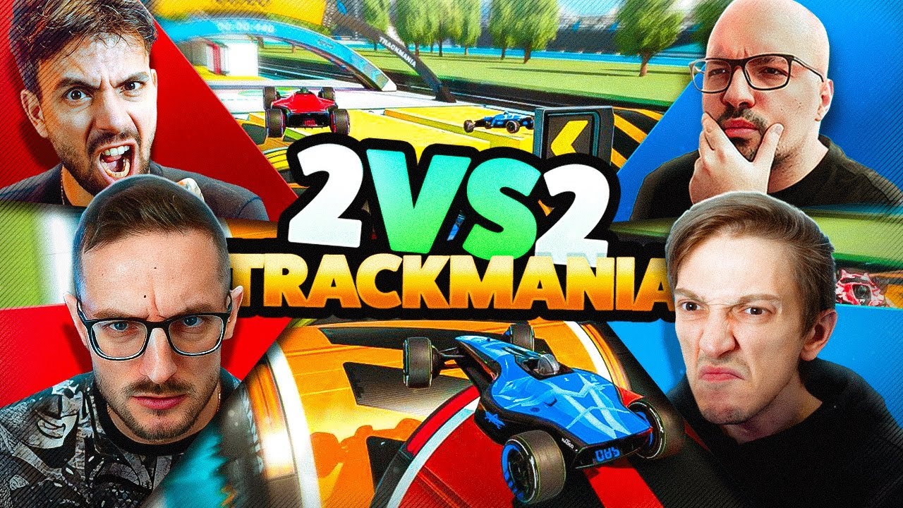 SIAMO DIVENTATI COMPETITIVI! 2vs2 SU TRACKMANIA w/ROHN, DREAD, GABBO e MOLLU 🏎️