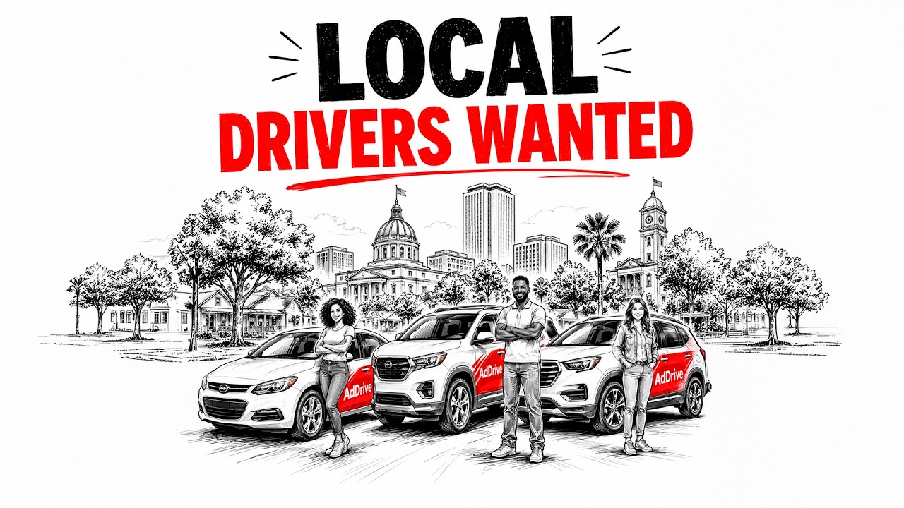 Get Paid to Drive in Tallahassee | Apply to Drive with AdDrive