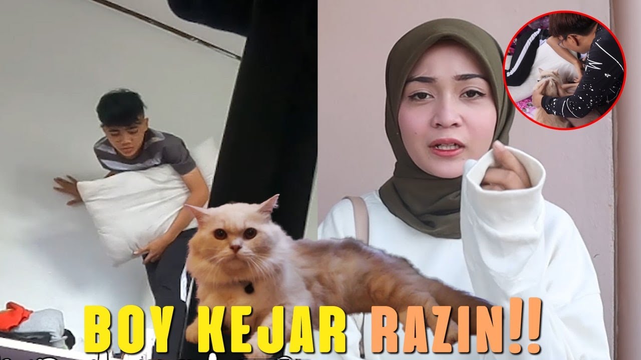 BOY PRANK RAZIN | RAZIN TERIAK KENA KURUNG!!!