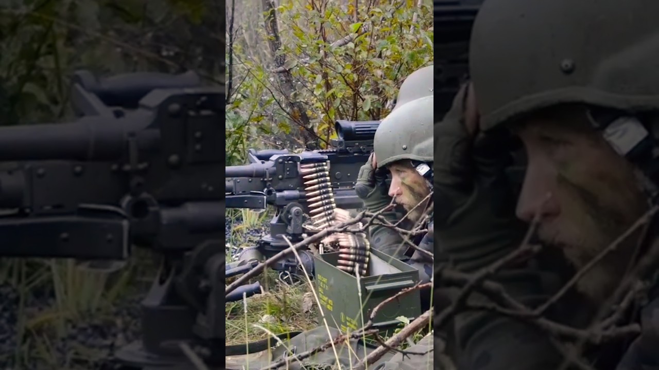 Slovenian FN MAG machine gun
