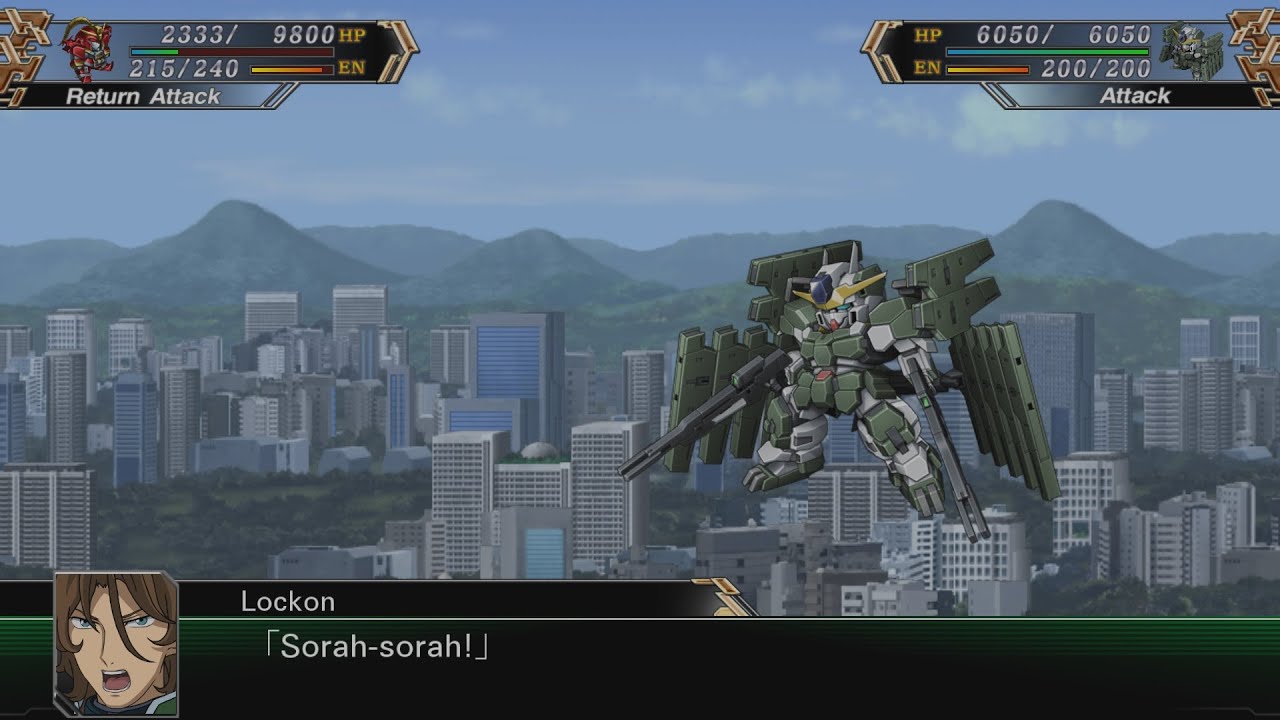 Super Robot Wars V - Gundam Zabanya Attacks