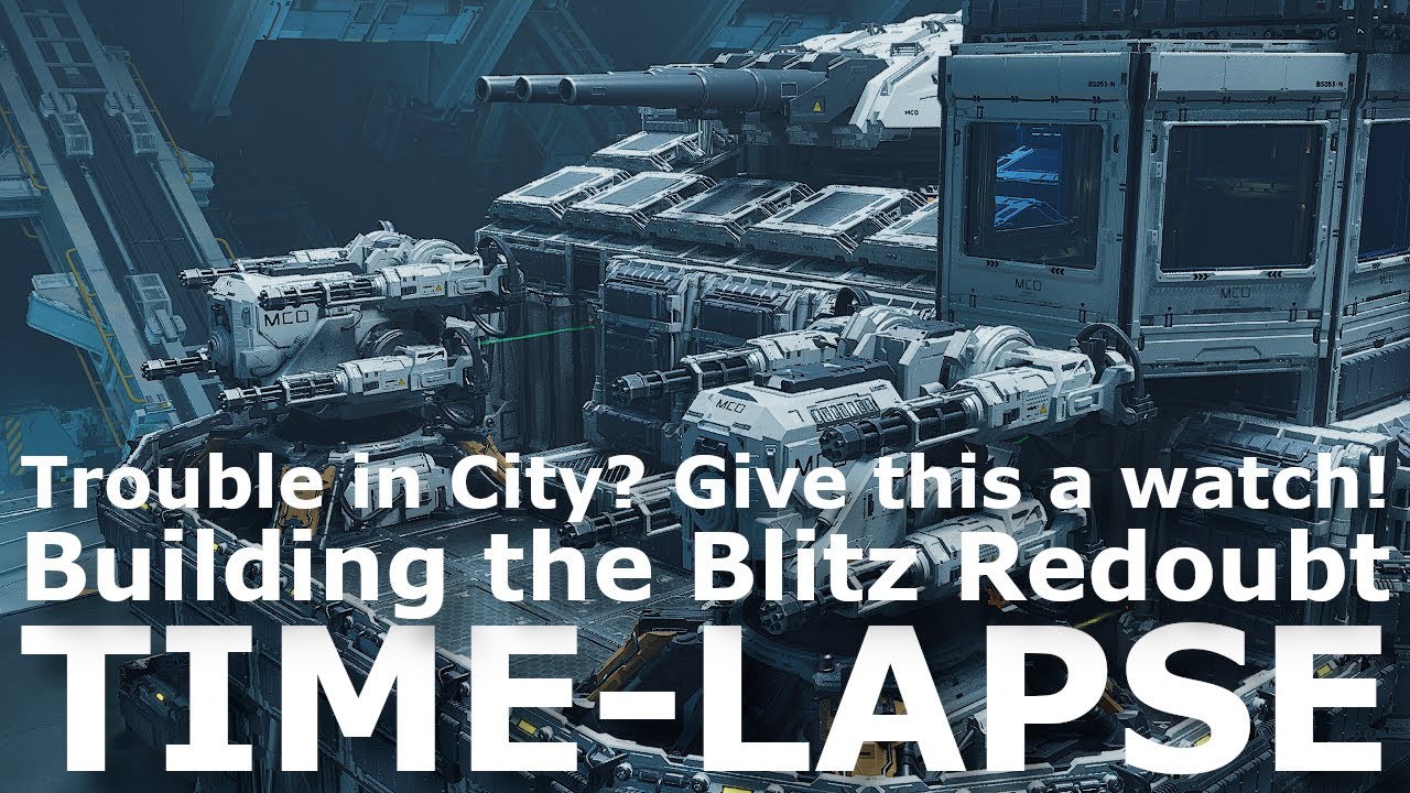 Trouble in City? Building the Blitz Redoubt | Time-lapse | Outpost: Infinity Siege